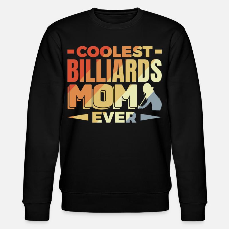 Billard Mama - Stanley/Stella Unisex Bio-Sweatshirt CHANGER  - Schwarz