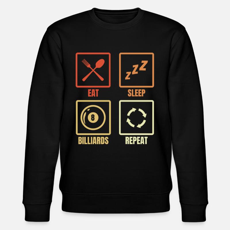 Billiard player routine - Stanley/Stella CHANGER Unisex Organic Sweatshirt - black