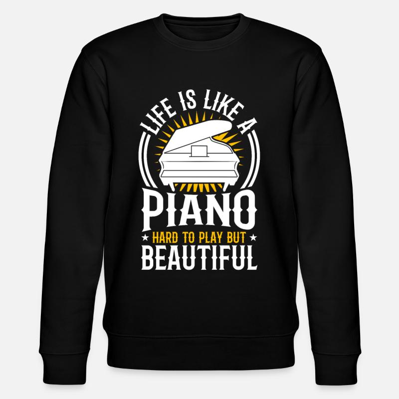 Motivation Piano - Stanley/Stella Unisex Bio-Sweatshirt CHANGER - Schwarz