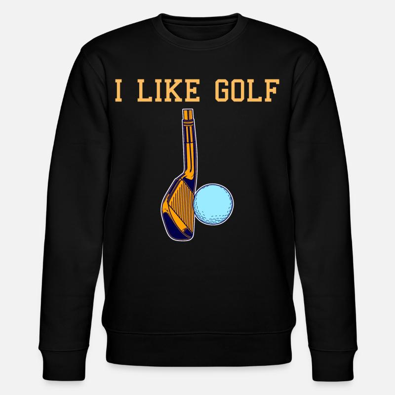 Golf Liebe - Stanley/Stella Unisex Bio-Sweatshirt CHANGER  - Schwarz