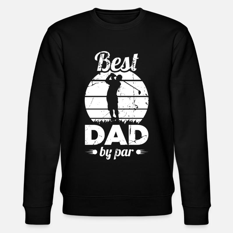 Bester Golf Vater - Stanley/Stella Unisex Bio-Sweatshirt CHANGER  - Schwarz