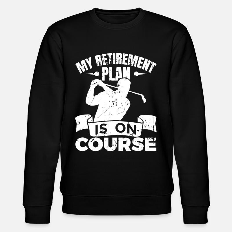 Golfspieler Ruhestand - Stanley/Stella Unisex Bio-Sweatshirt CHANGER  - Schwarz