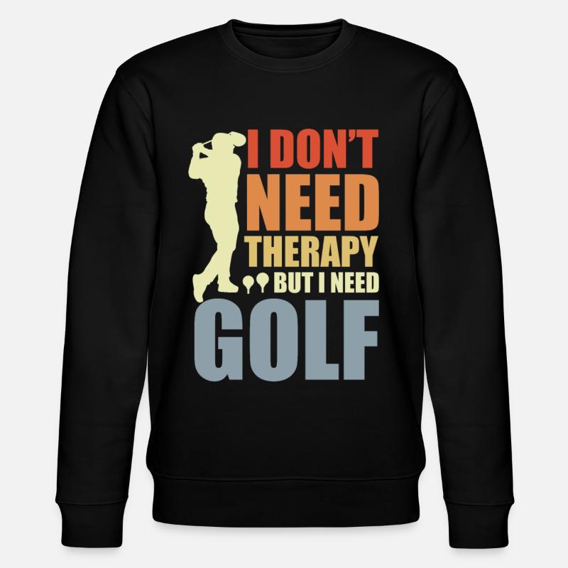 Lustiger Golf Witz - Stanley/Stella Unisex Bio-Sweatshirt CHANGER  - Schwarz