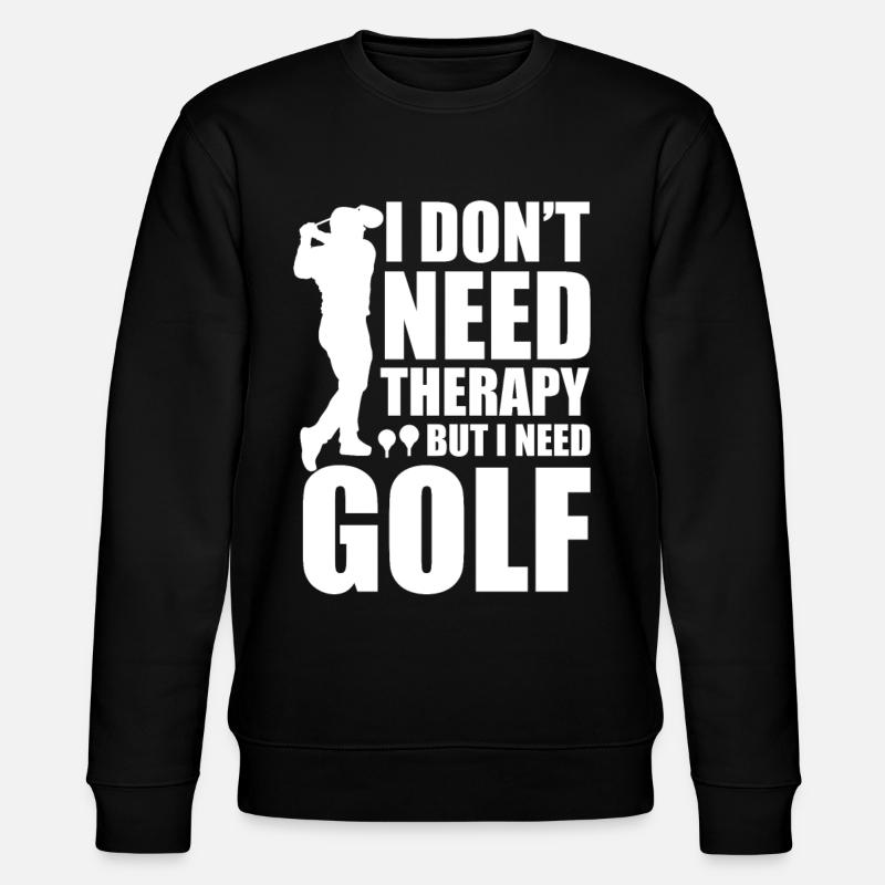 Golf Therapie - Stanley/Stella Unisex Bio-Sweatshirt CHANGER  - Schwarz