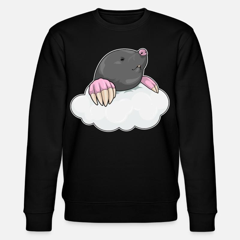 Mole clouds - Stanley/Stella CHANGER Unisex Organic Sweatshirt - black