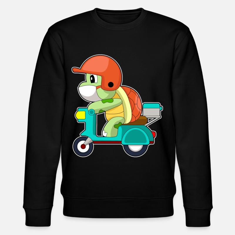 Scooter tortue - Sweat bio CHANGER Stanley/Stella Unisexe - noir