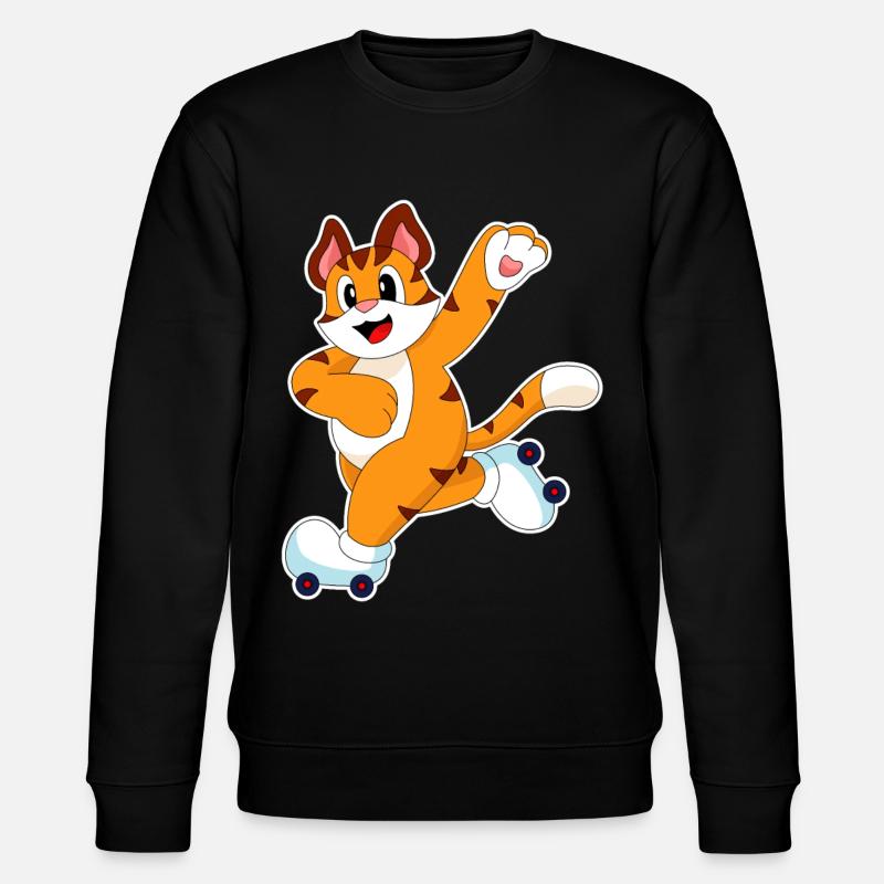 Tiger Rollschuhfahren Rollschuhe - Stanley/Stella Unisex Bio-Sweatshirt CHANGER - Schwarz