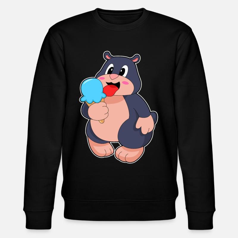 Maulwurf Waffeleis - Stanley/Stella Unisex Bio-Sweatshirt CHANGER  - Schwarz