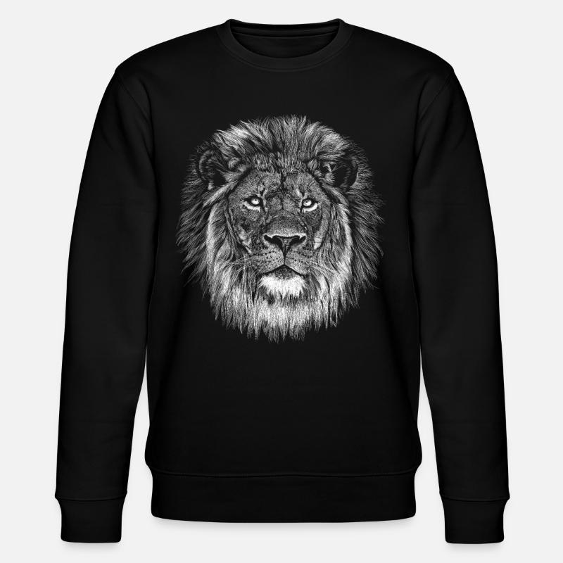 Löwe - Stanley/Stella Unisex Bio-Sweatshirt CHANGER  - Schwarz