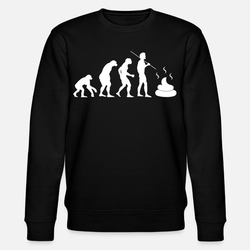 intestinal evolution - Stanley/Stella CHANGER Unisex Organic Sweatshirt - black