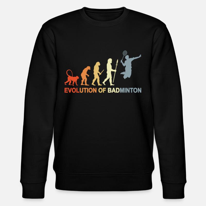 Badminton Evolution - Stanley/Stella CHANGER Unisex Organic Sweatshirt - black