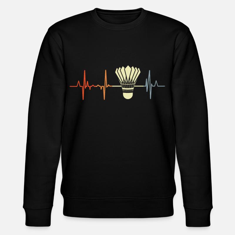 Battement de cœur de badminton - Sweat bio CHANGER Stanley/Stella Unisexe - noir