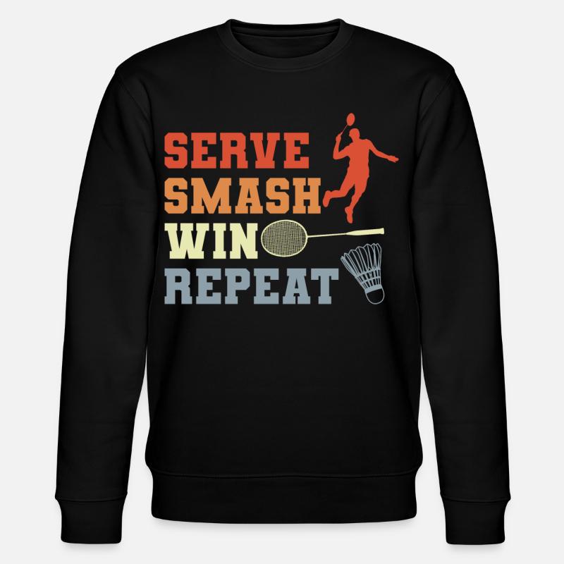 Badminton Routine - Stanley/Stella Unisex Bio-Sweatshirt CHANGER  - Schwarz