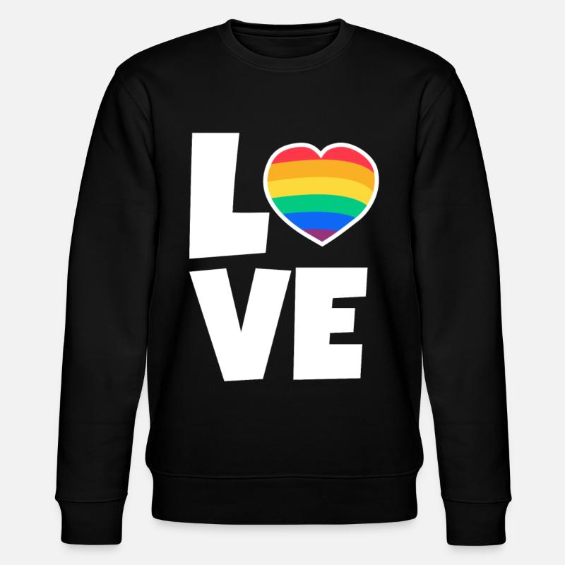 Saint-Valentin, Saint-Valentin, Saint-Valentin - Sweat bio CHANGER Stanley/Stella Unisexe - noir