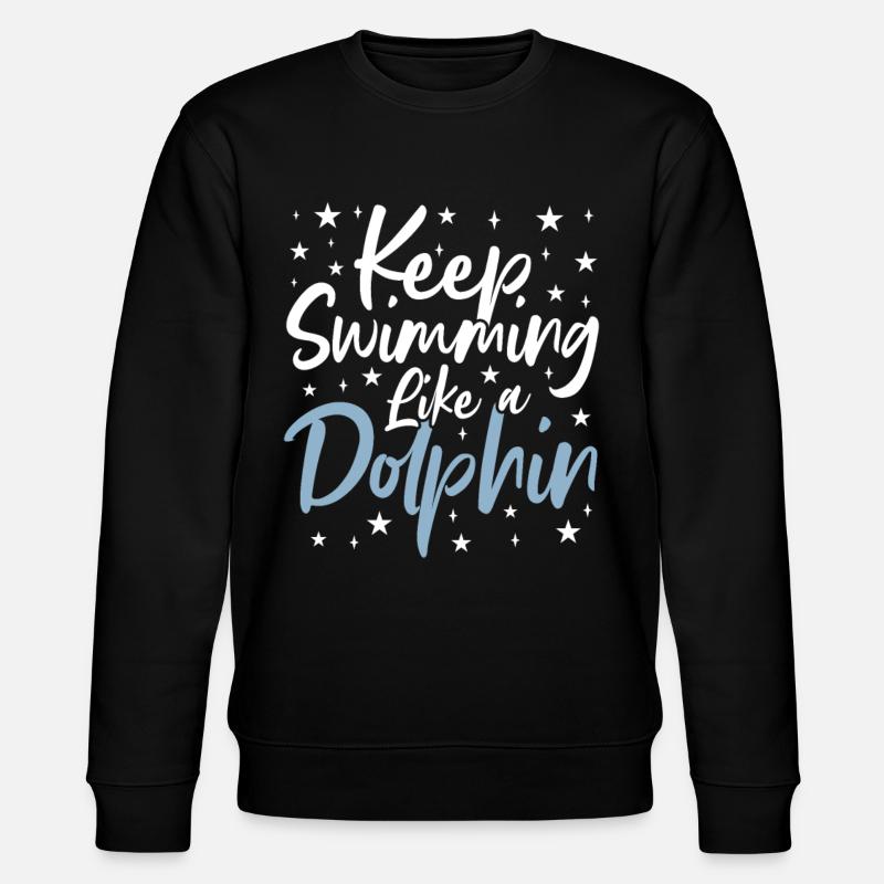 Schwimmspruch - Stanley/Stella Unisex Bio-Sweatshirt CHANGER  - Schwarz