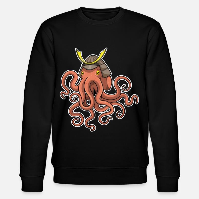 Krake Samurai Kampfsport - Stanley/Stella Unisex Bio-Sweatshirt CHANGER  - Schwarz