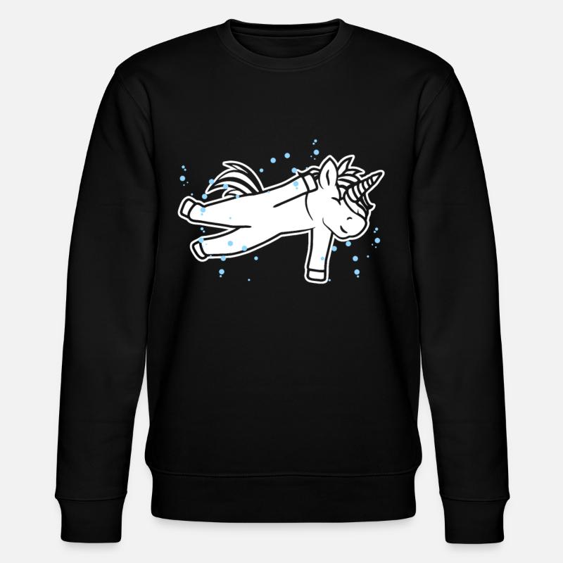Licornes nageuses - Sweat bio CHANGER Stanley/Stella Unisexe - noir