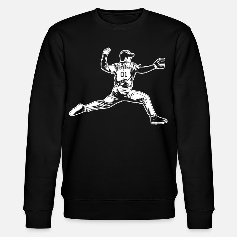Baseball Pitcher - Stanley/Stella Unisex Bio-Sweatshirt CHANGER  - Schwarz