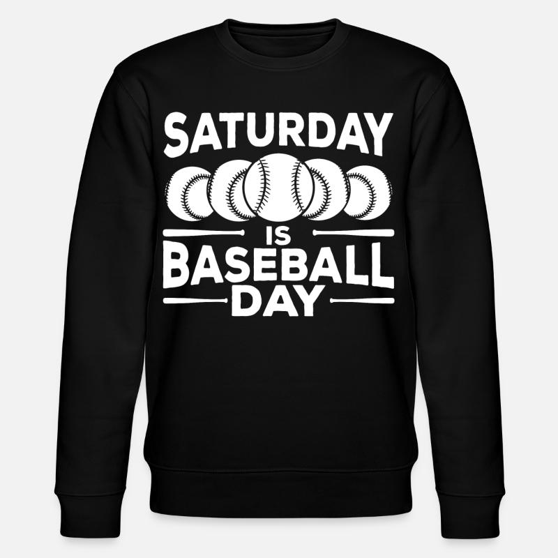 Baseball Zitat - Stanley/Stella Unisex Bio-Sweatshirt CHANGER  - Schwarz