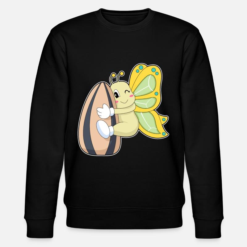 Schmetterling Samen - Stanley/Stella Unisex Bio-Sweatshirt CHANGER  - Schwarz