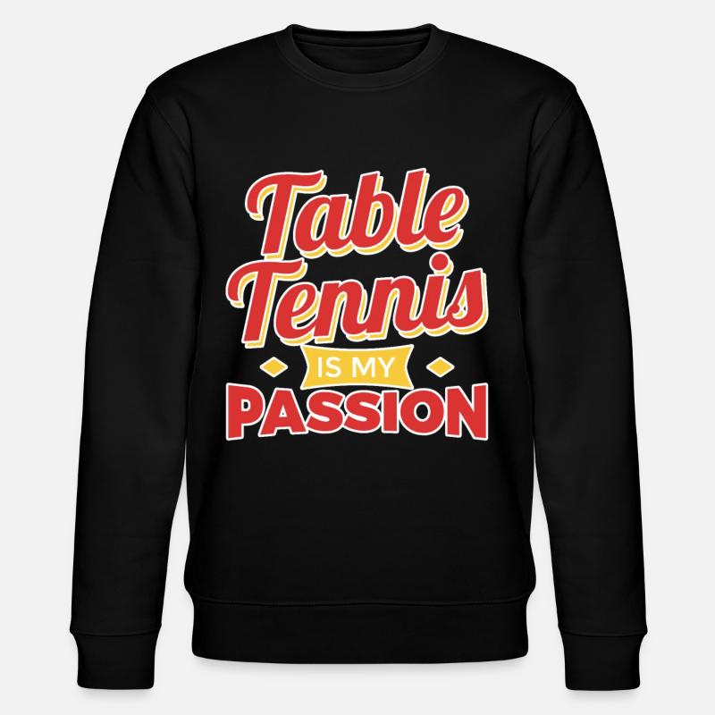 Tischtennis Motivation - Stanley/Stella Unisex Bio-Sweatshirt CHANGER  - Schwarz