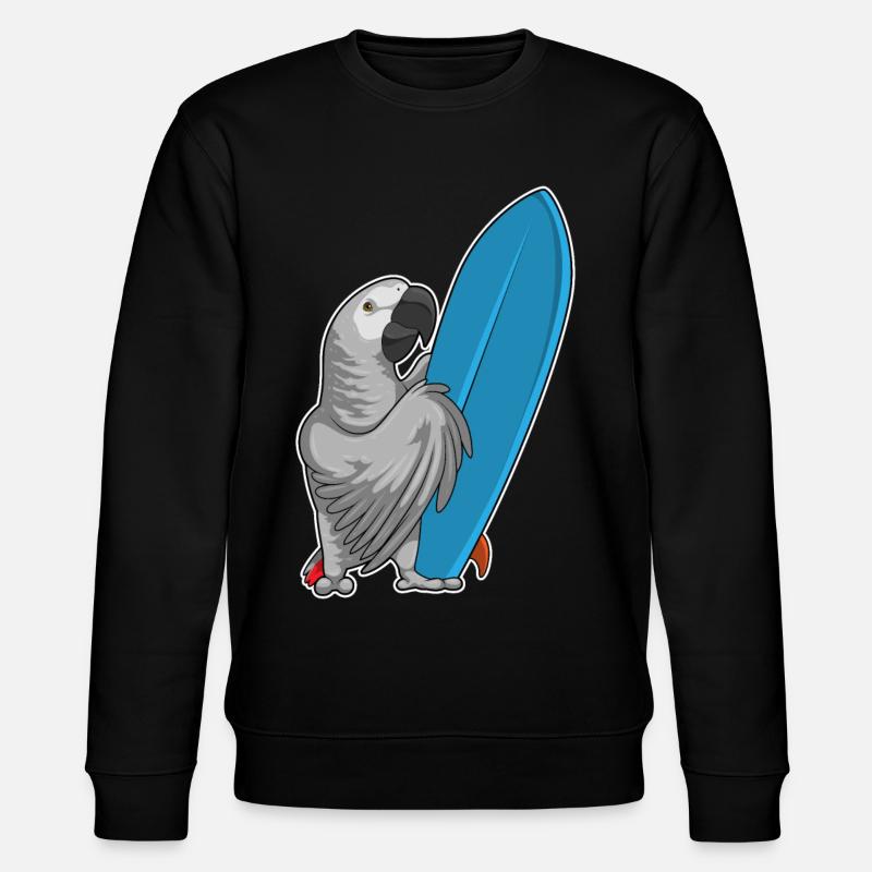 Parrot surf board Summer - Sweat bio CHANGER Stanley/Stella Unisexe - noir