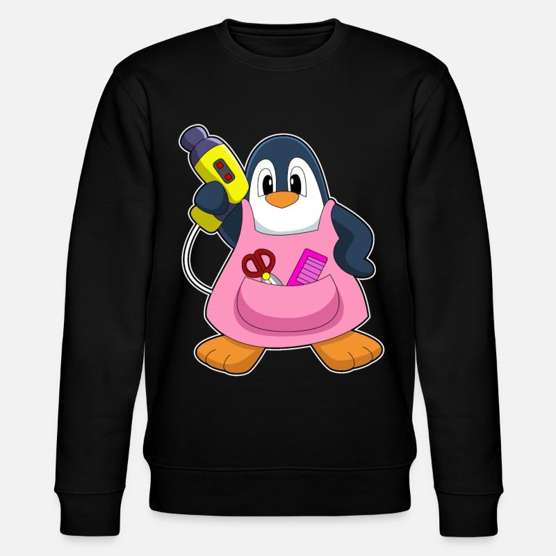 Penguin Coiffeur Sèche-cheveux - Sweat bio CHANGER Stanley/Stella Unisexe - noir