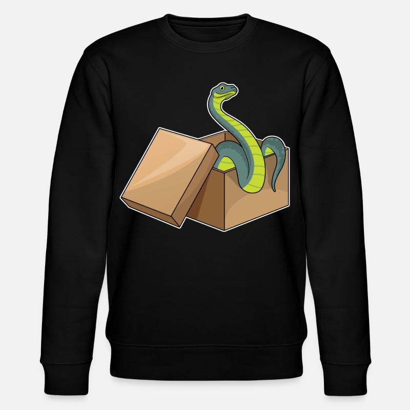 Schlange Box - Stanley/Stella Unisex Bio-Sweatshirt CHANGER  - Schwarz
