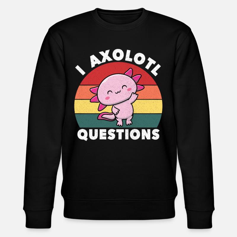 I Axolotl Questions Mignon Axolotl - Sweat bio CHANGER Stanley/Stella Unisexe - noir
