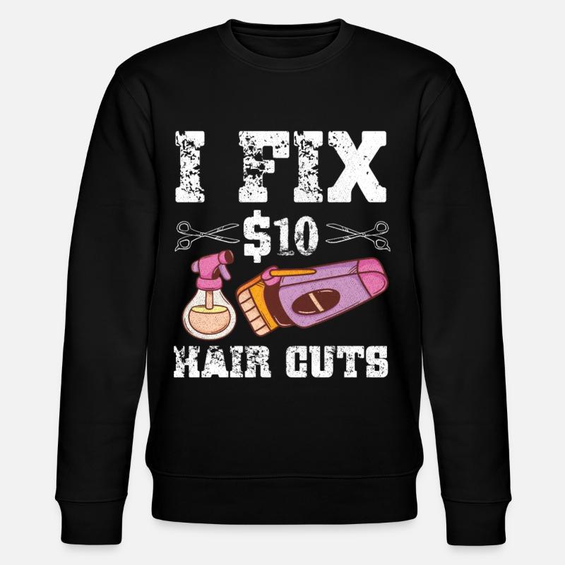 Barbier Coiffeur Coiffeur Coiffeur Barbier - Sweat bio CHANGER Stanley/Stella Unisexe - noir
