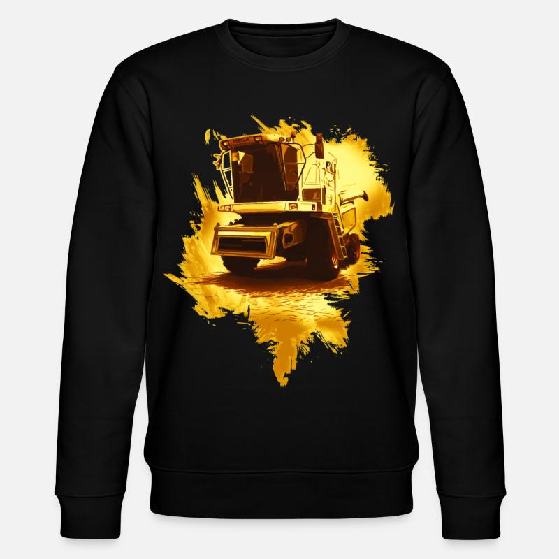 Moissonneuse-batteuse or - Sweat bio CHANGER Stanley/Stella Unisexe - noir