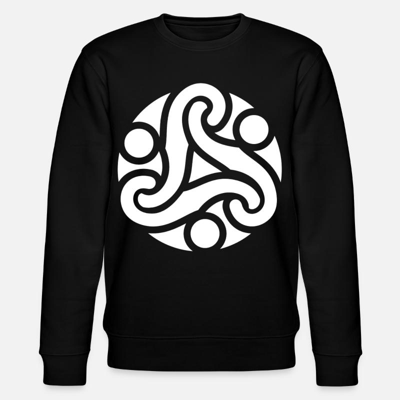 Symbole celtique de protection (blanc) - Sweat bio CHANGER Stanley/Stella Unisexe - noir