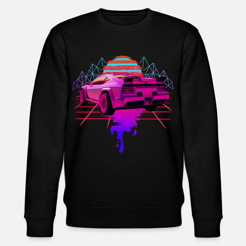 Retro Wave Racing Supercar - Sweat bio CHANGER Stanley/Stella Unisexe - noir