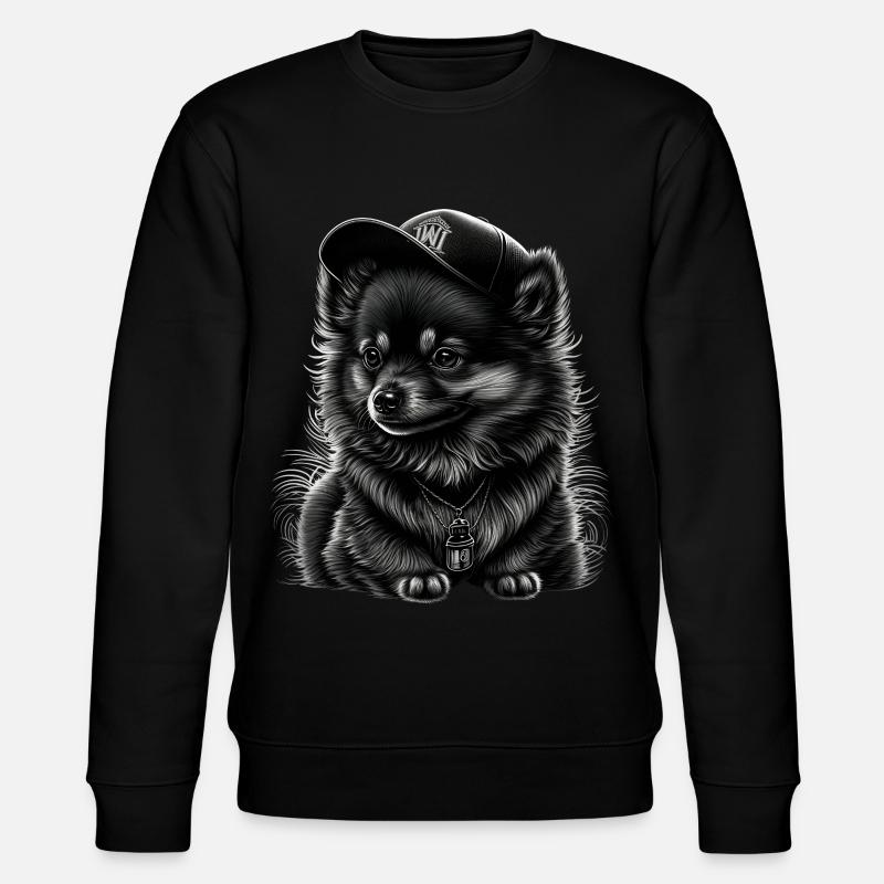Spitz nain à casquette - Sweat bio CHANGER Stanley/Stella Unisexe - noir