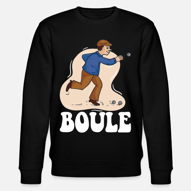 Boule boule pour boules pétanque - Sweat bio CHANGER Stanley/Stella Unisexe - noir