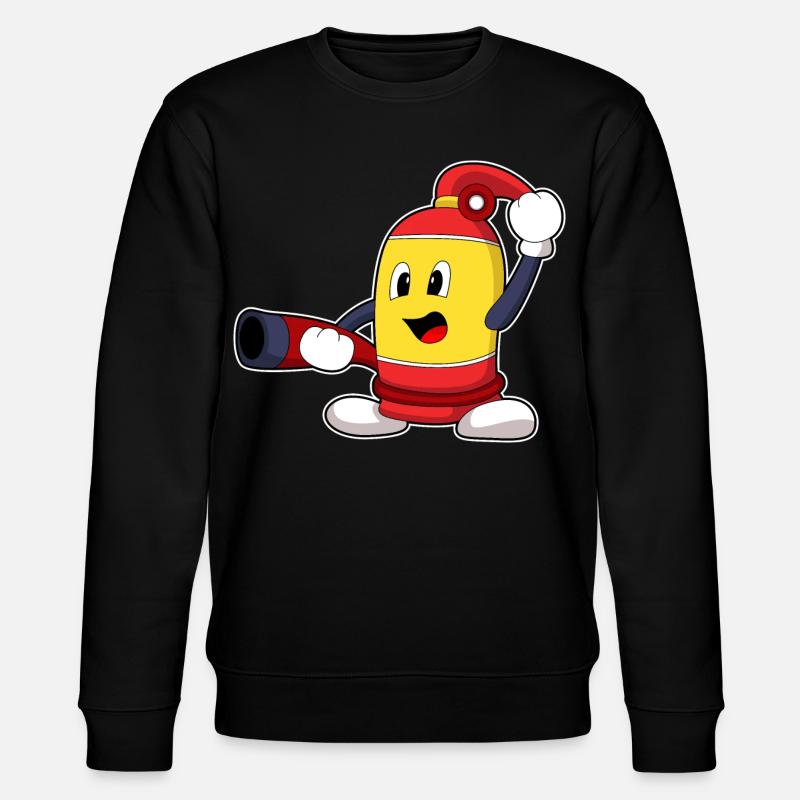Firefighter Fire Hose Fire Brigade - Stanley/Stella CHANGER Unisex Organic Sweatshirt - black