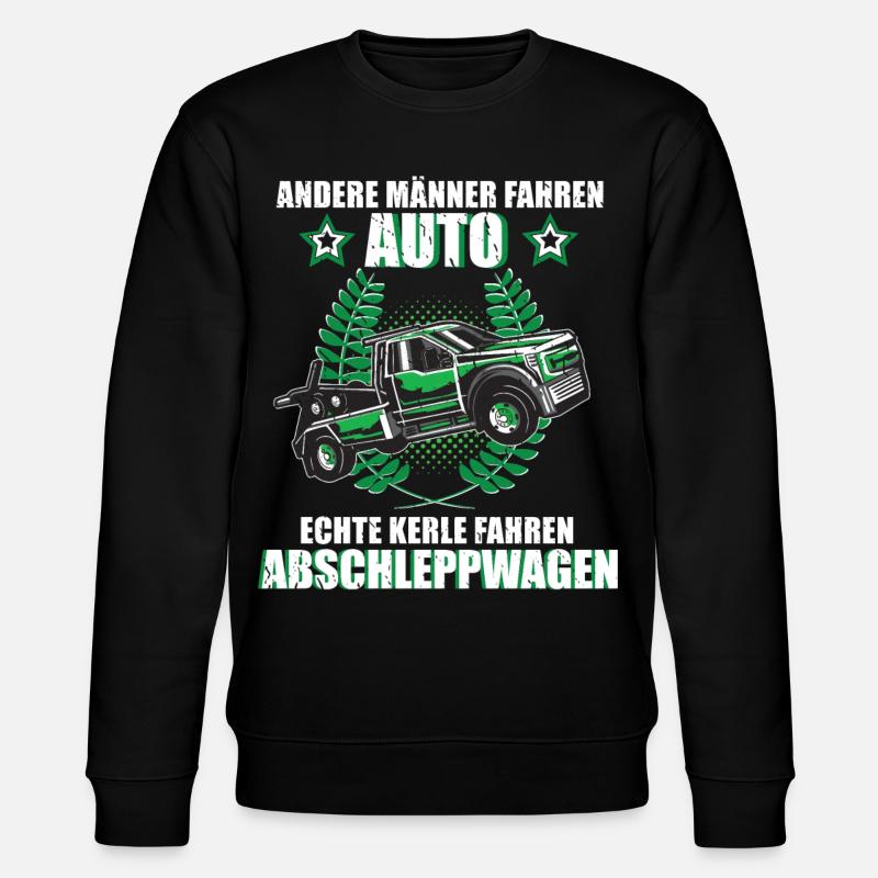 Abschleppwagen Abschlepper Abschleppdienst Fahrer - Stanley/Stella Unisex Bio-Sweatshirt CHANGER  - Schwarz