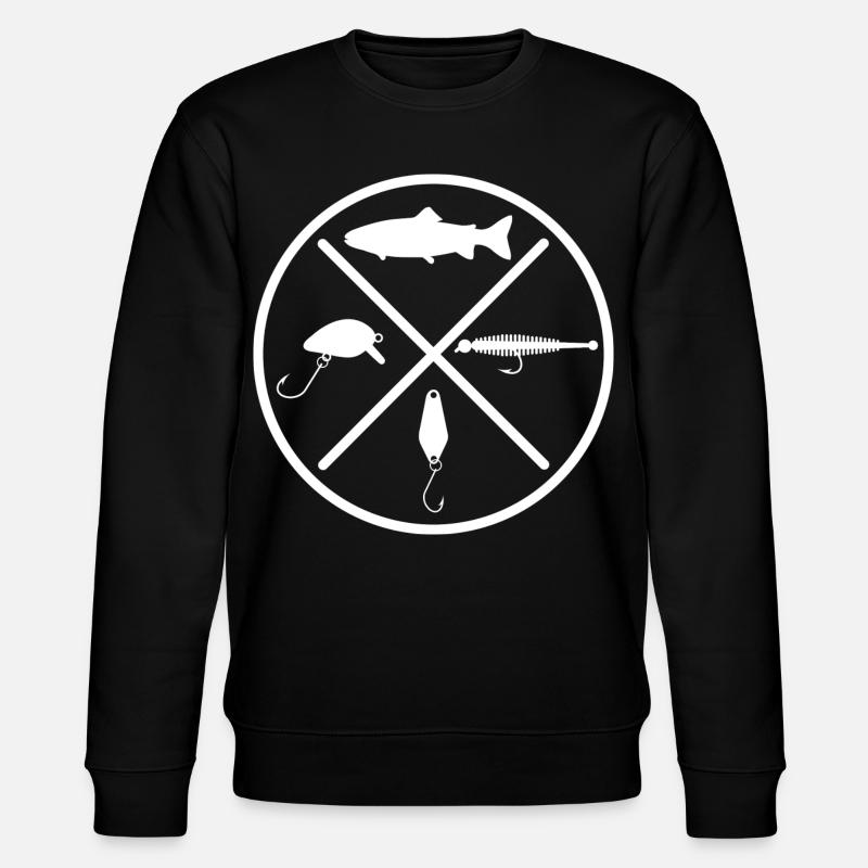 Leurres de truite - Sweat bio CHANGER Stanley/Stella Unisexe - noir