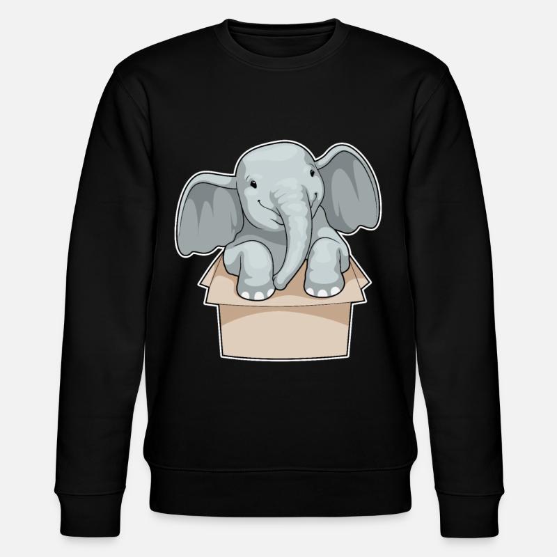 Boîte à éléphants - Sweat bio CHANGER Stanley/Stella Unisexe - noir
