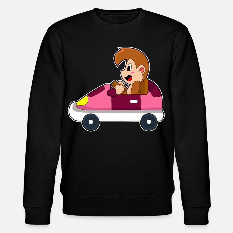 Affe Auto - Stanley/Stella Unisex Bio-Sweatshirt CHANGER  - Schwarz
