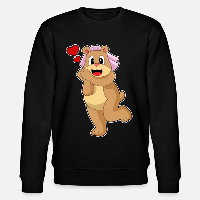 Mariage Bear Bride Veil - Sweat bio CHANGER Stanley/Stella Unisexe - noir