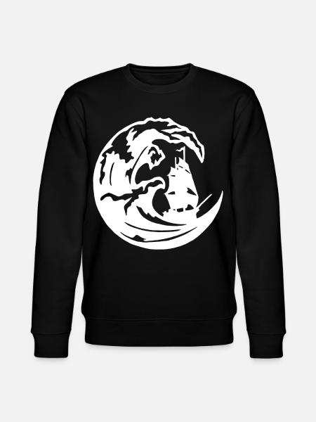 The Great White Wave - Stanley/Stella CHANGER Unisex Organic Sweatshirt - black
