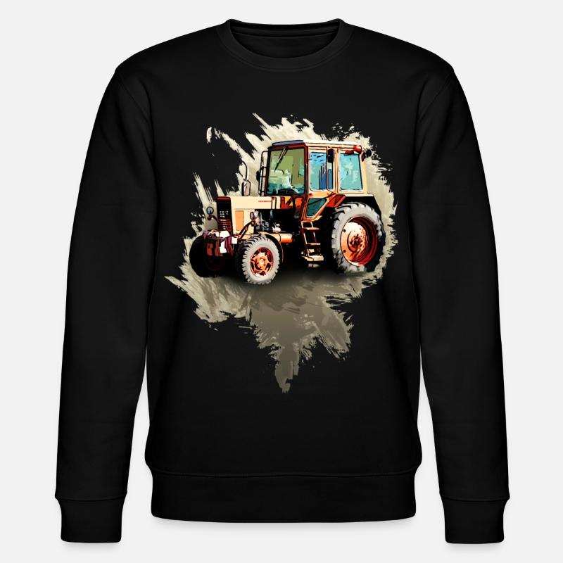 Belarus MTZ 82 Traktor - Stanley/Stella Unisex Bio-Sweatshirt CHANGER  - Schwarz