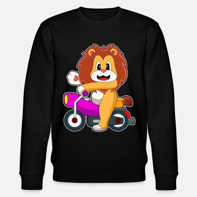 Löwe Motorrad - Stanley/Stella Unisex Bio-Sweatshirt CHANGER - Schwarz