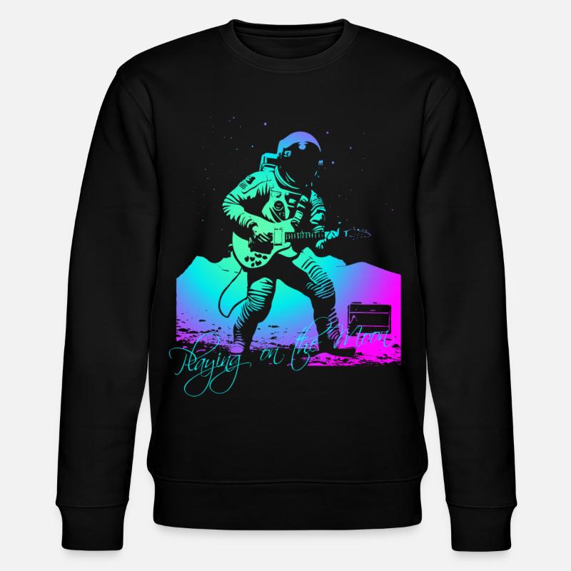 Playing On The Moon - Stanley/Stella Unisex Bio-Sweatshirt CHANGER  - Schwarz