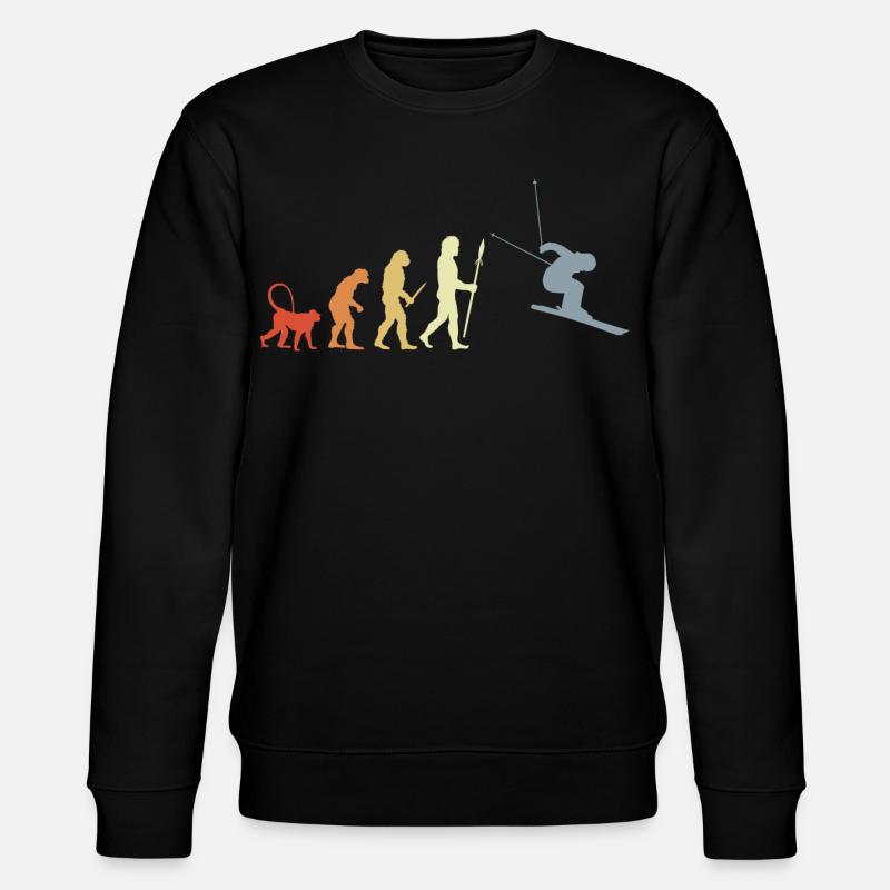 Développement d’un skieur - Sweat bio CHANGER Stanley/Stella Unisexe - noir