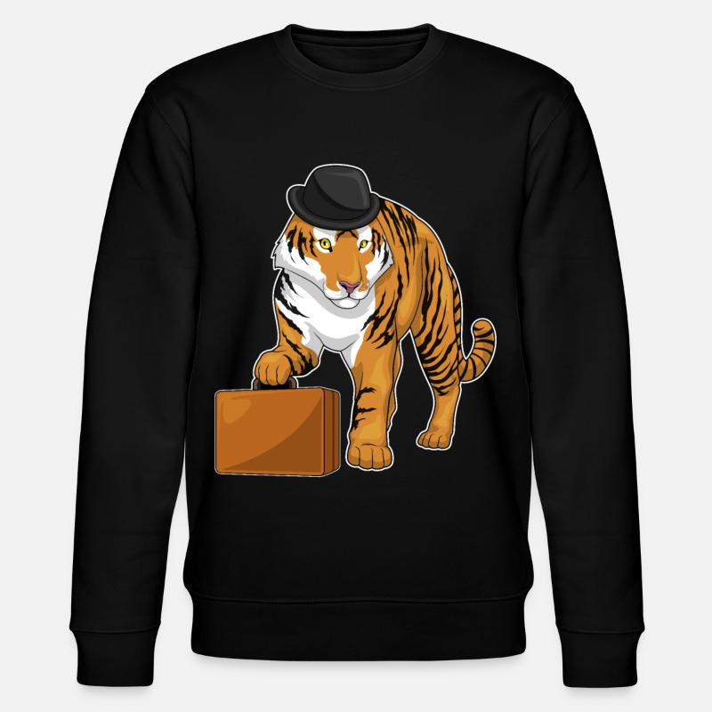 Porte-documents Tiger - Sweat bio CHANGER Stanley/Stella Unisexe - noir