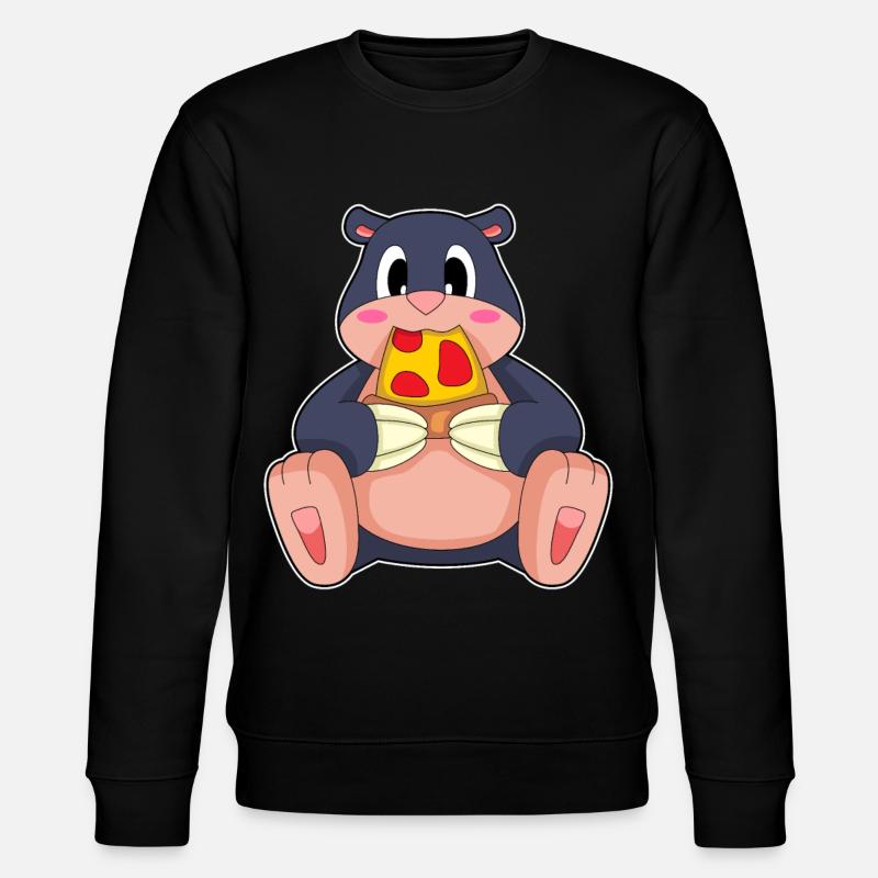 Maulwurf Pizza - Stanley/Stella Unisex Bio-Sweatshirt CHANGER  - Schwarz