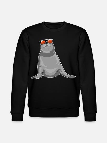 Seal Sunglasses - Stanley/Stella CHANGER Unisex Organic Sweatshirt - black