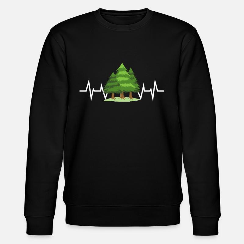 Forest Trees Hike - Stanley/Stella CHANGER Unisex Organic Sweatshirt - black